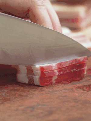 金字淡咸肉切絲。